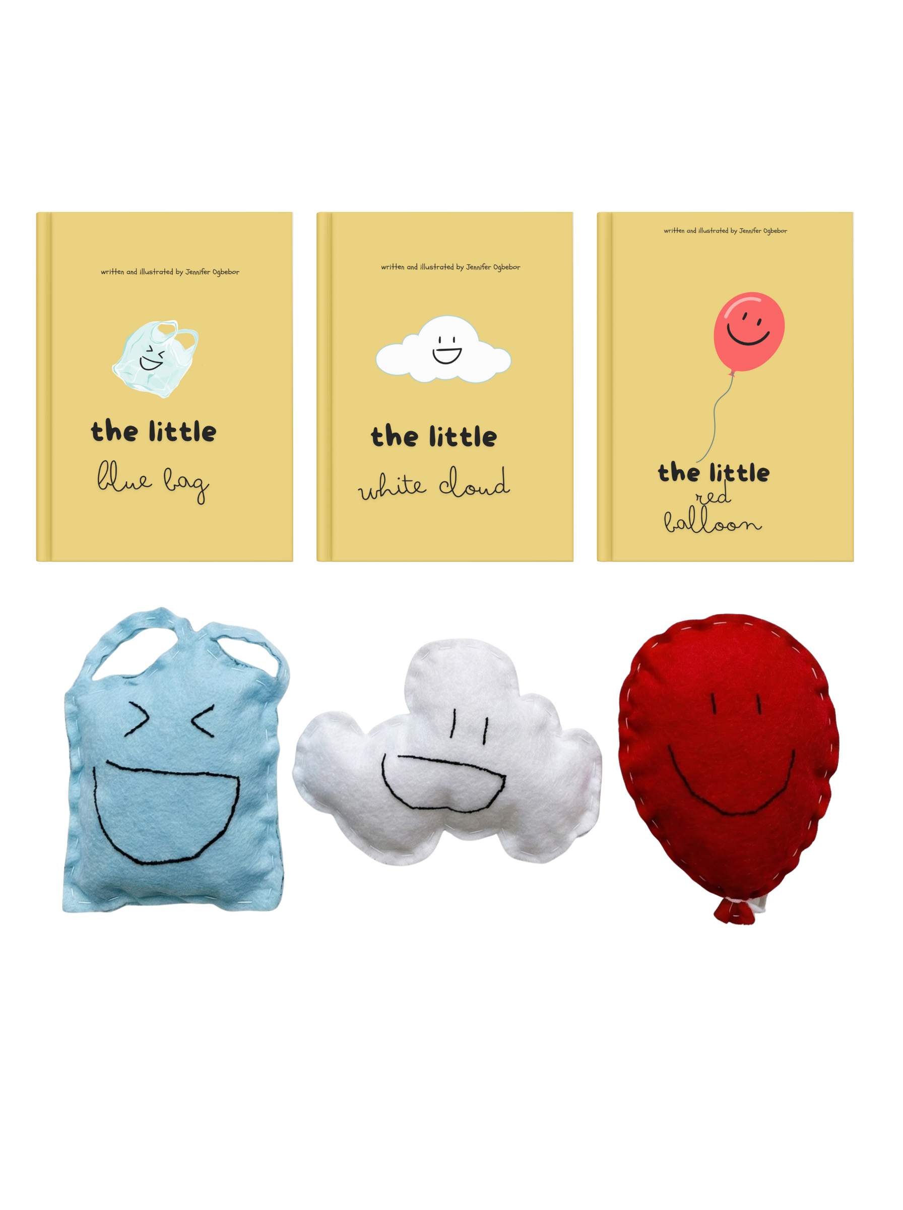 The Little Adventures Bundle - 3 Books & 3 Plush Toys Set